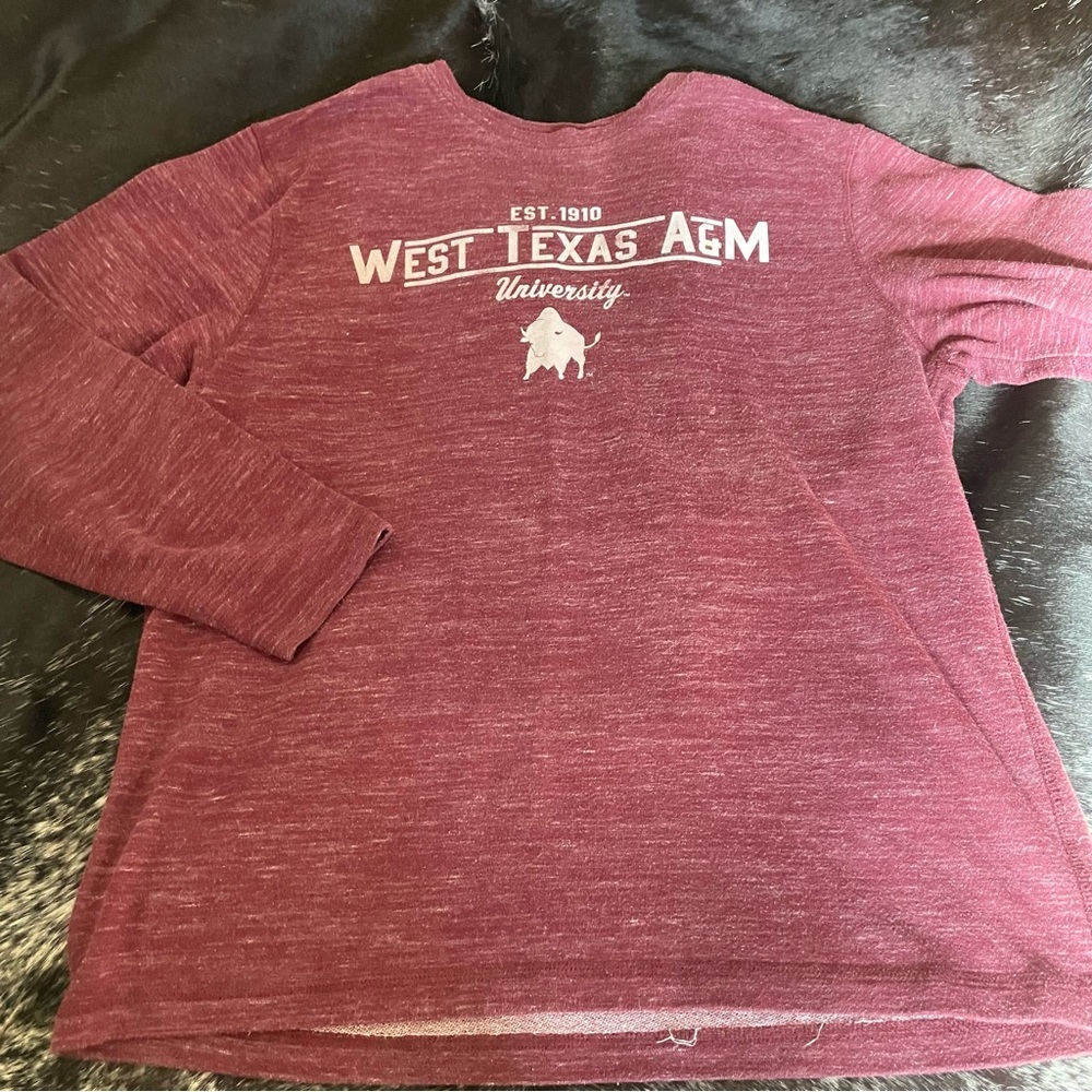 Texas A&M Aggies Lightweight sweatshirt! Buffalo Heathered Maroon Large unisex